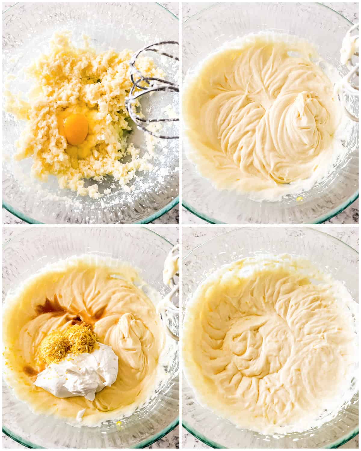 process shots - strawberry lemonade cake batter